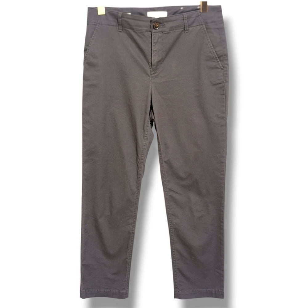 👖 LOFT Monroe Slim Fit Chino Pants - Size 6 Gray Women's
